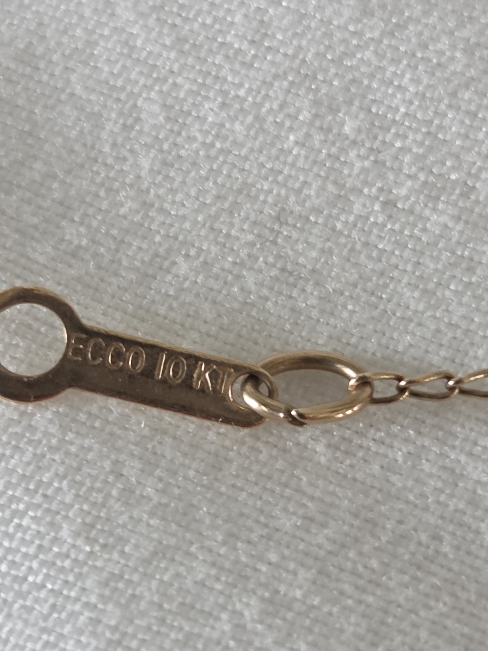 ECCO 10K Gold-Tone Women’s Chain Necklace - Gold AS IS